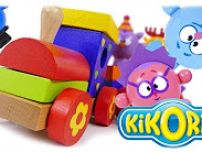 TRAINS FOR TODDLERS VIDEO: Train Kikoriki Educational Wood Toys Review for Kids